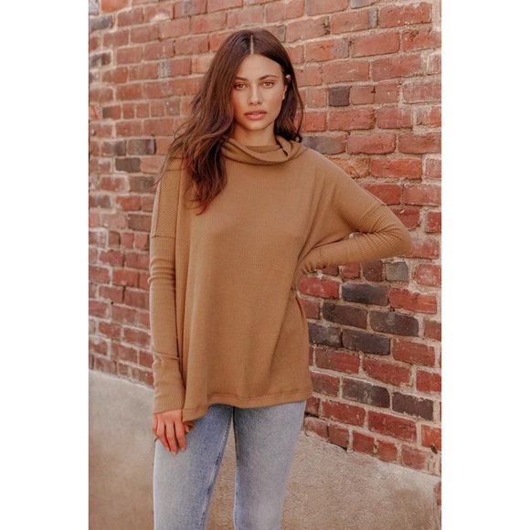 Free People Juicy Long Sleeve Top In Vintage Bronze - Picture 2 of 12